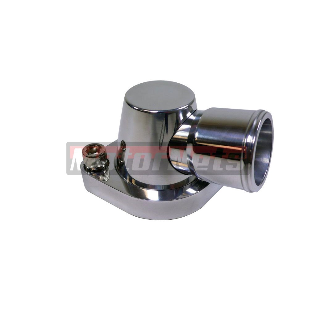 Billet Pontiac V8 Polish Aluminum 90 degree Swivel Water Neck 310 350 400 455