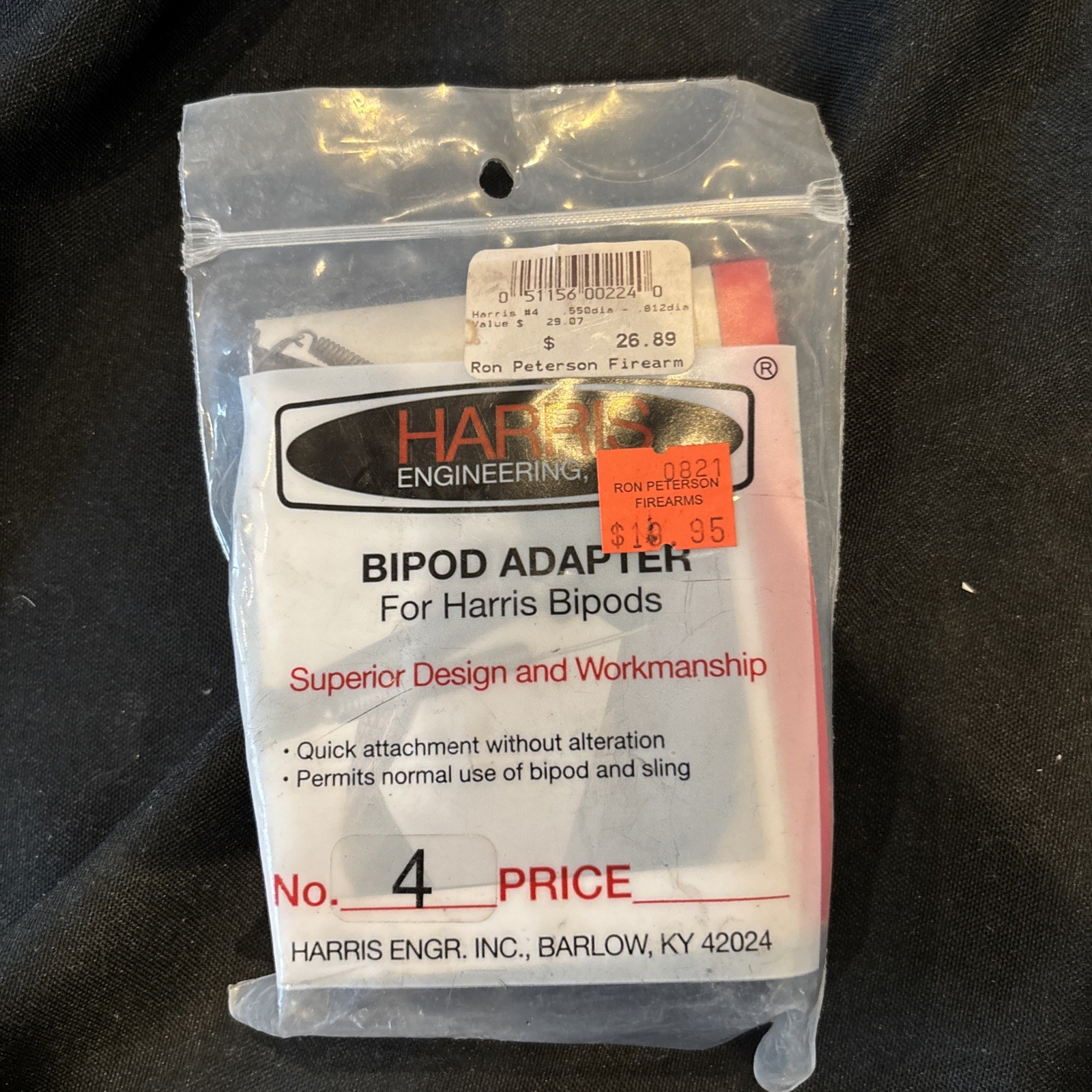 Harris Bipod Adapter Universal Barrel Clamp No.4