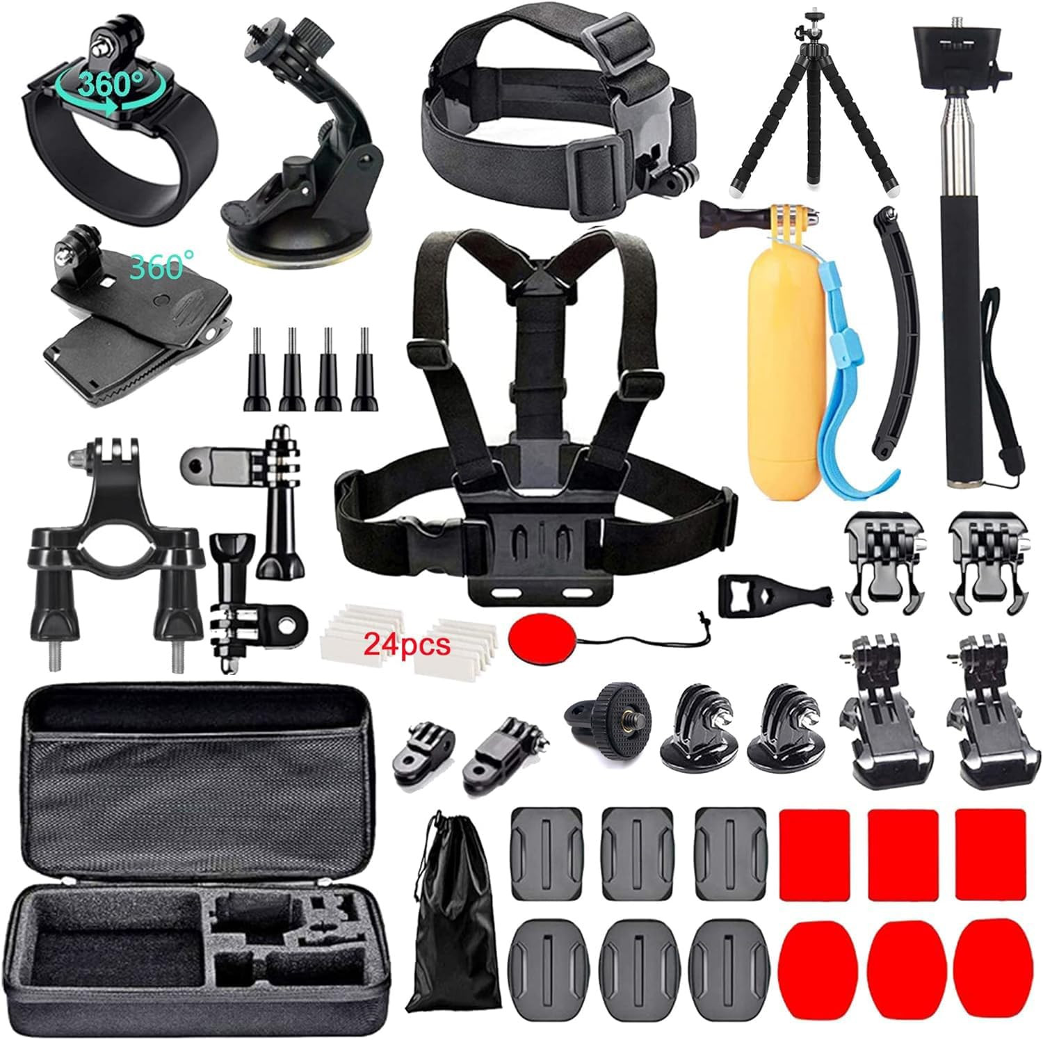 60 in 1 Action Camera Accessories Kit Mount Bundle for Hero Insta360 DJI