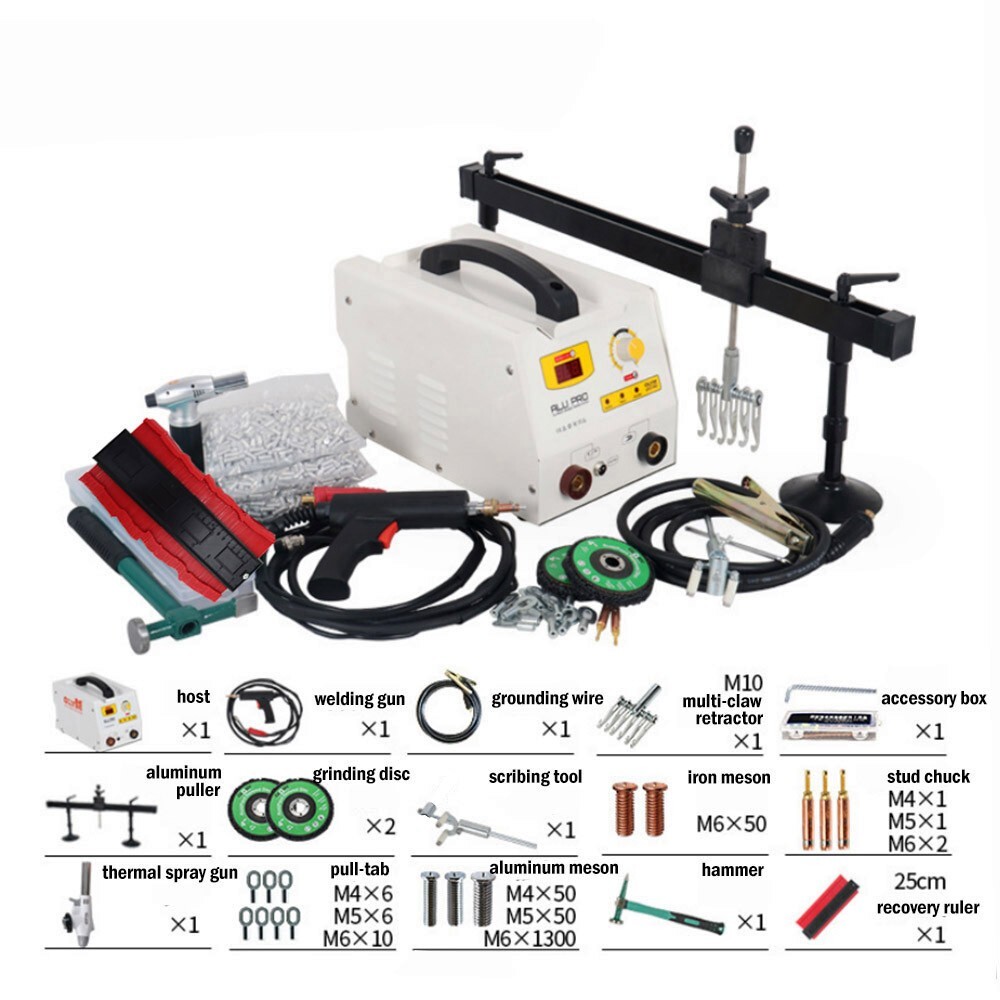 220V Aluminum Dent Pulling Machine Automobile Sheet Metal Repair M3/4/5/6 1.5KW