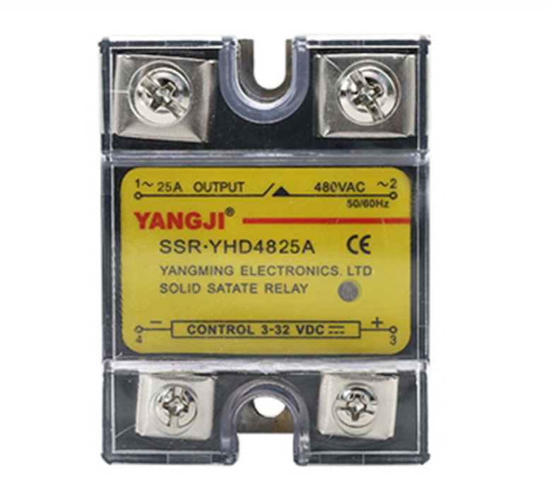 Single-phase SSR DC controlled AC solid state relay YHD4825A 480VAC 25A