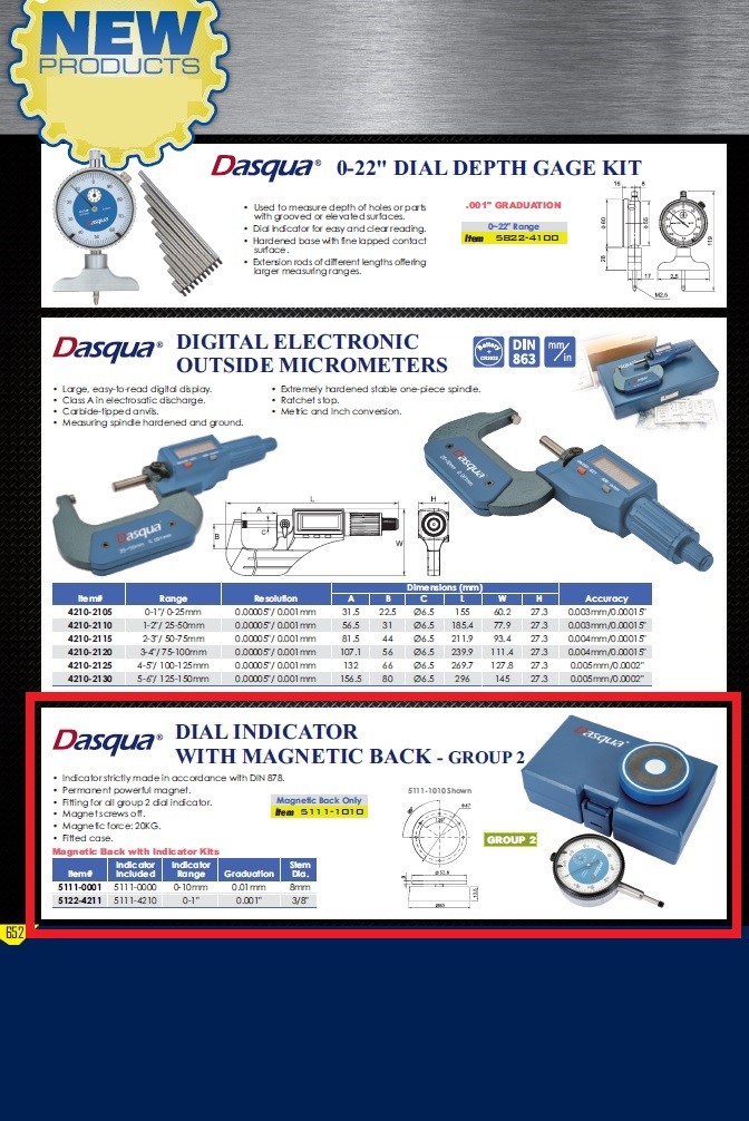 DASQUA INDICATOR MAGNETIC BACK (5111-1010)