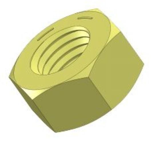 Grade 8 Hex Nuts, 3/4"-16 - (Pack of 10)