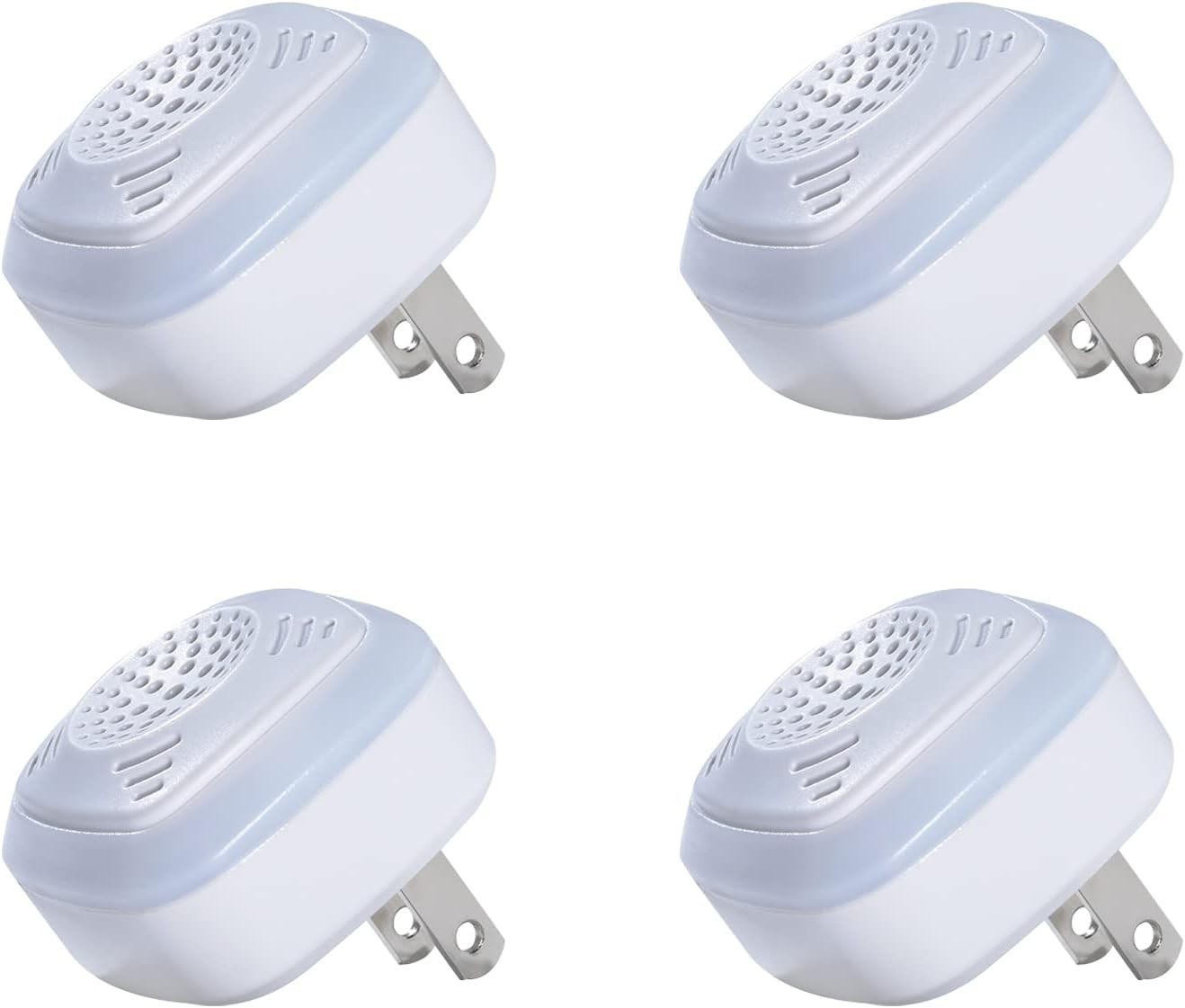 4-Pack Ultrasonic Rodent Repellers - Non-Toxic, Effective Home-Pest Solution