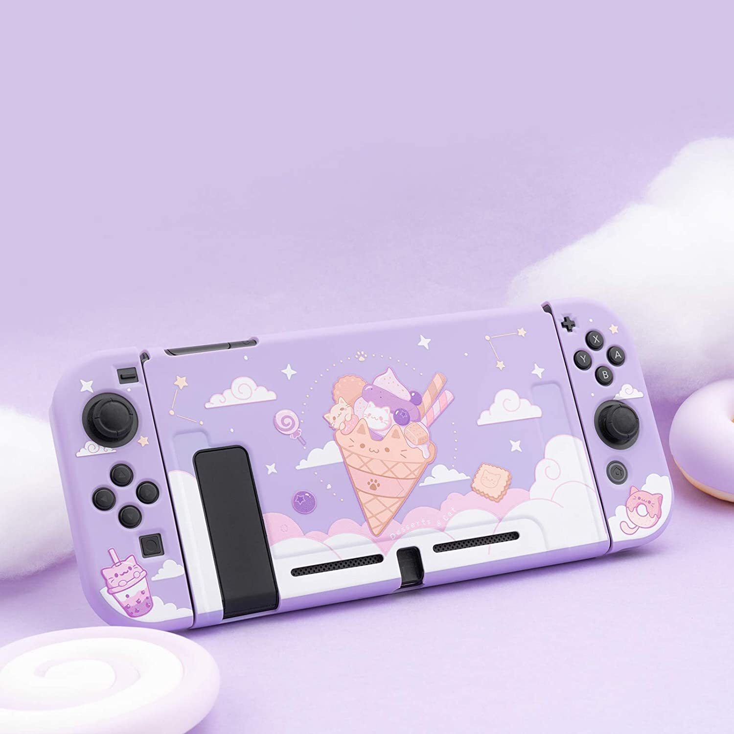 GeekShare Nintendo Switch Protective Case Slim Hard Shell Switch Soft Case Cover