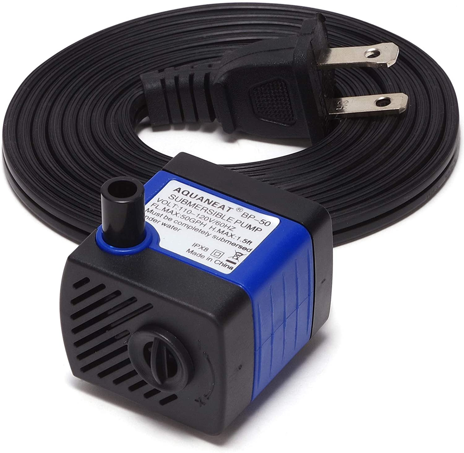 Submersible Water Pump, 50GPH Fountain Pump, Small Water Pump, Aquarium Pump for