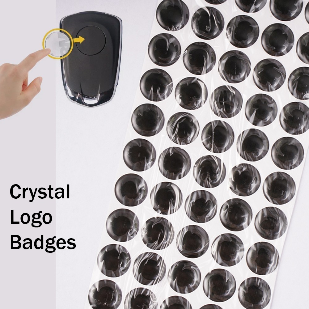 50pc 14mm KD VVDI Key Crystal Logo Sticker Badge for KeyDIY KYDZ Remote Car Key