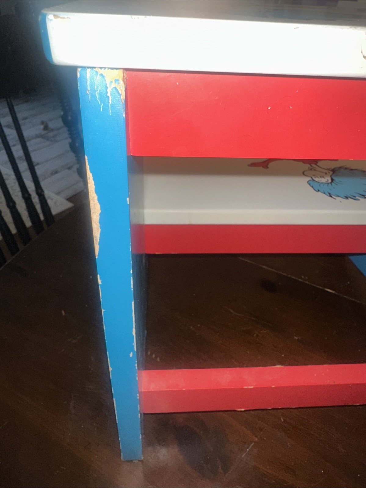 Vtg. Thing 1 Thing 2 Children’s Step Stool Used Good Condition See Photos