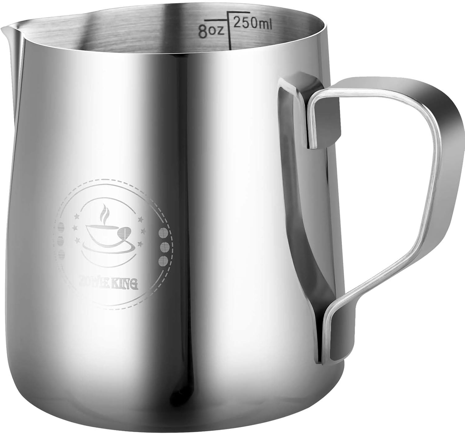 8oz Milk Frothing Pitcher 250ml Stainless Steel Latte Art Espresso Frother Cup