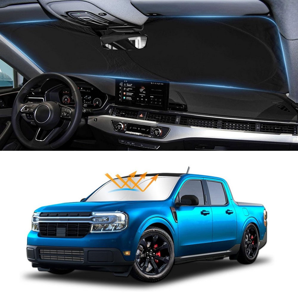 Cstom For Ford Maverick 2022-2025 2026 Windshield Sun Shade Cover UV Block Visor