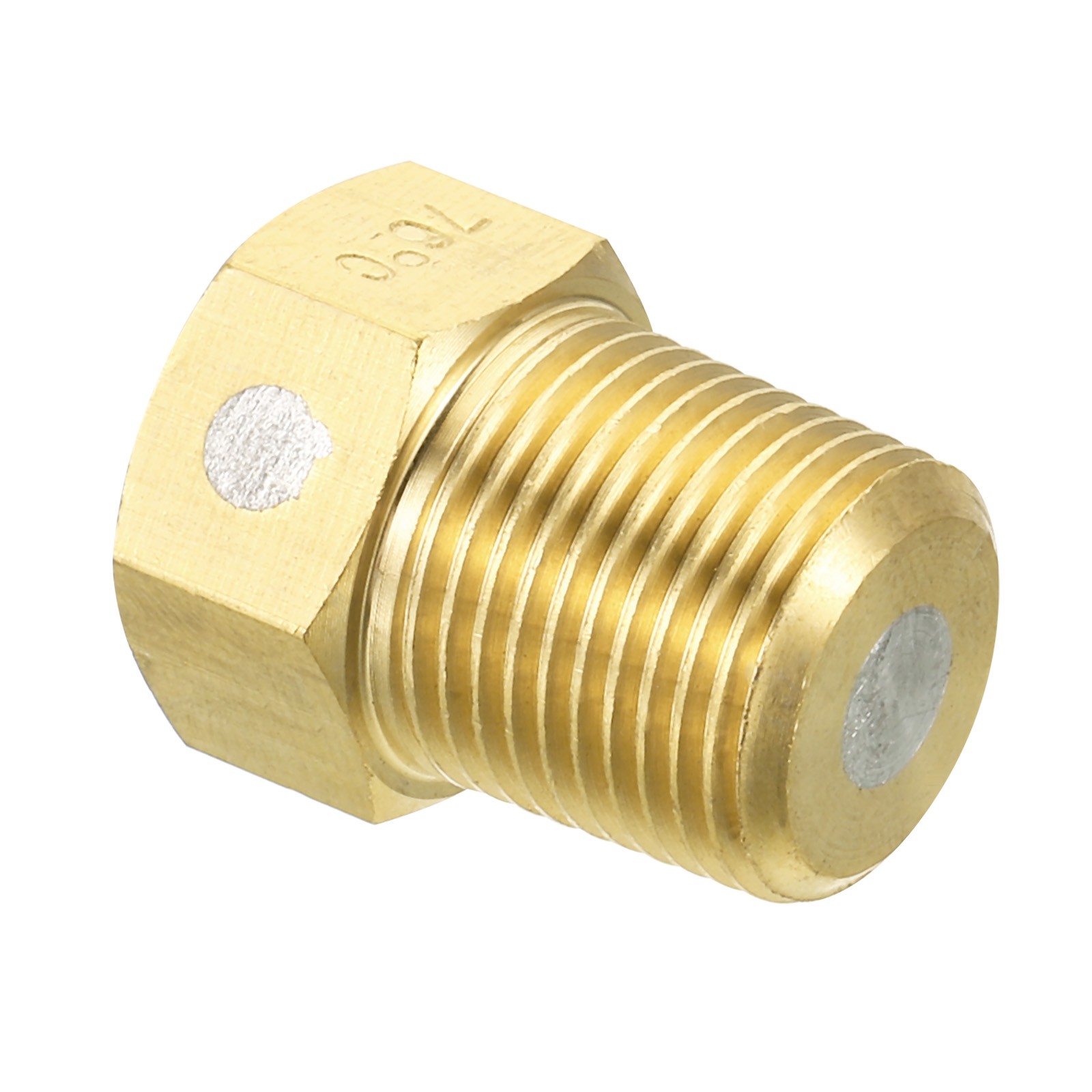 3/8" BSPT Brass Fuse Plug, Brass Fusible Melt Plug 76 Celsius Degree, Style 1