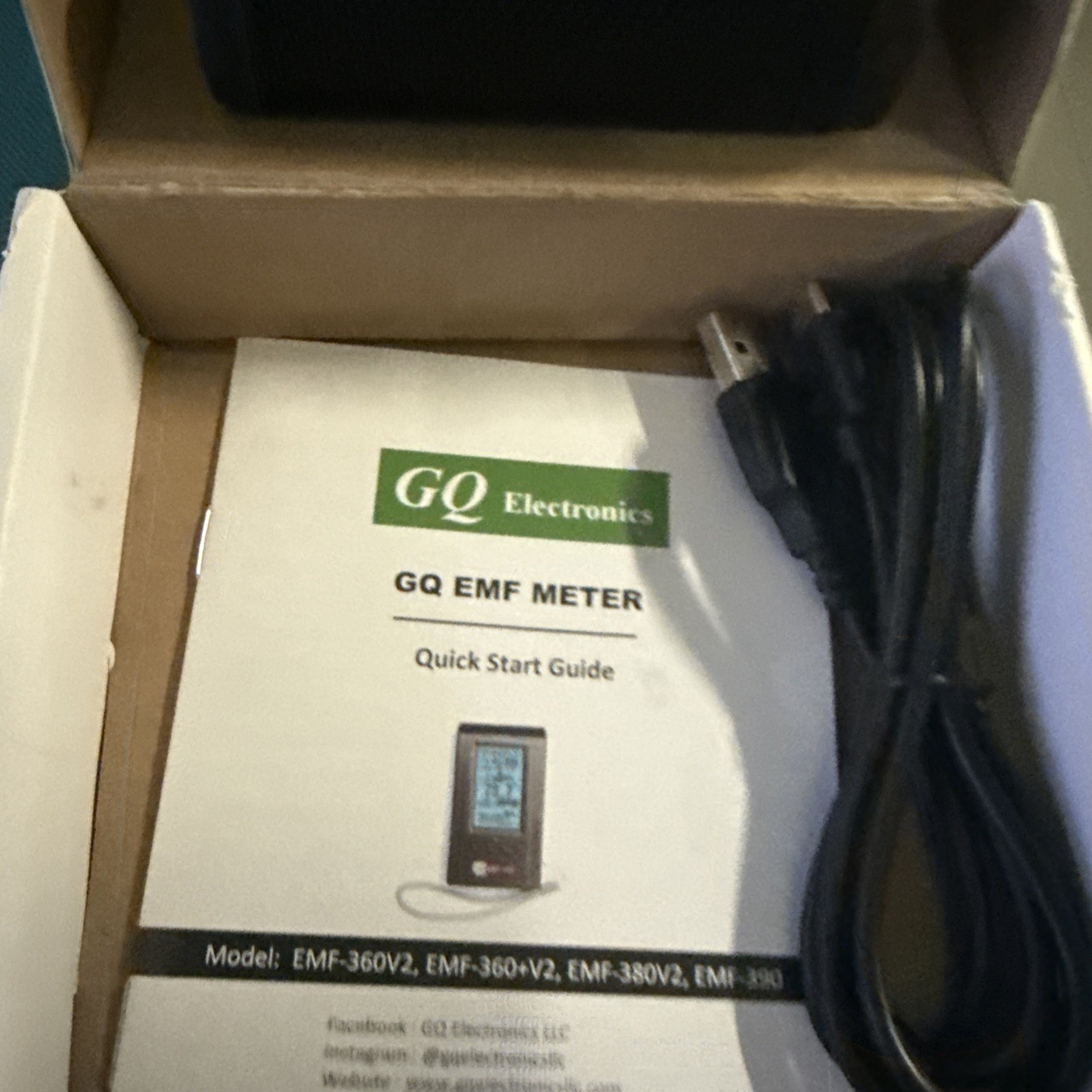 GQ EMF-390 3in1 Electromagnetic EMF Meter 5G RF Detector / data logger