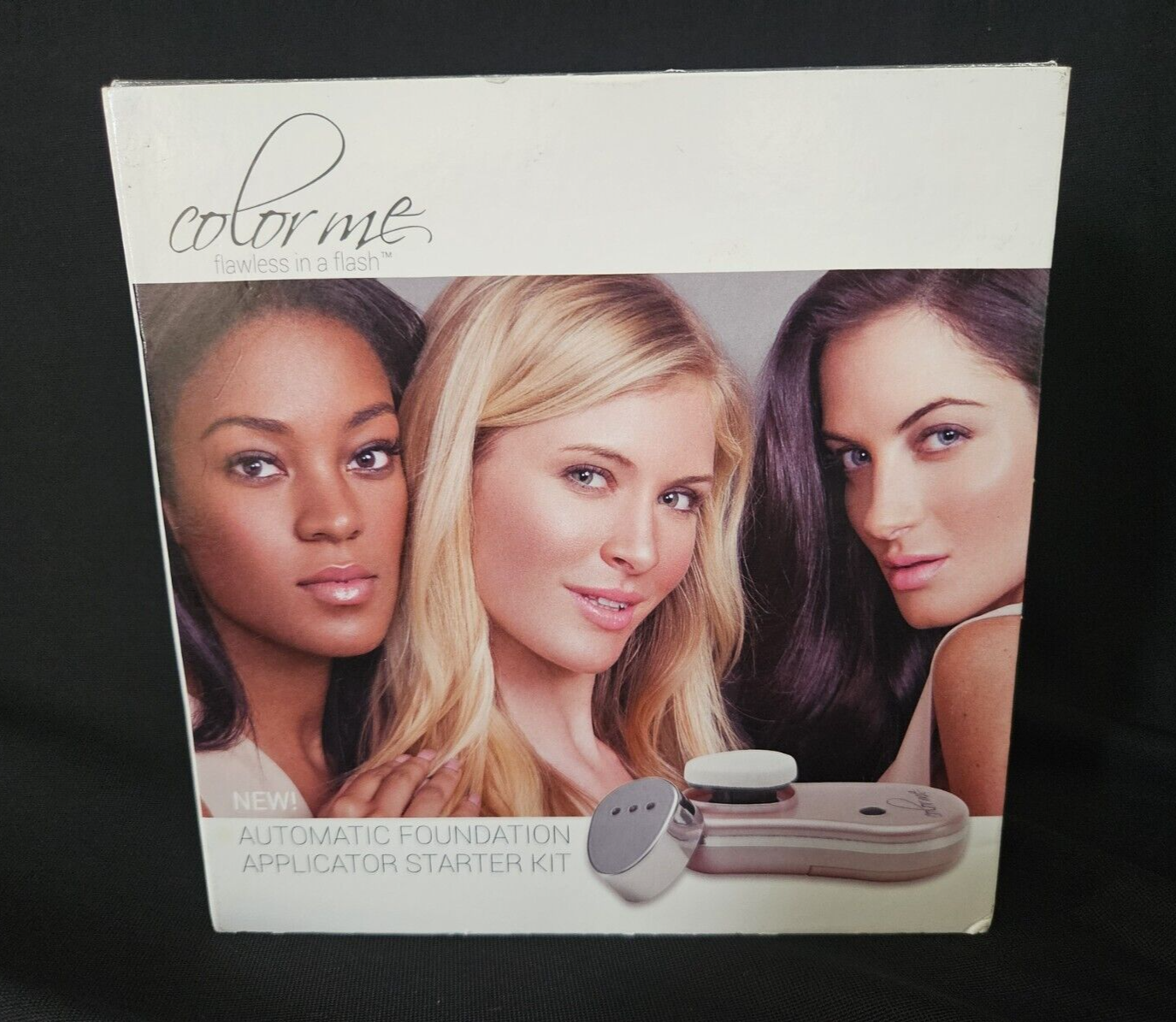 NEW Color Me Automatic Foundation Applicator Starter Kit RARE Pink Model