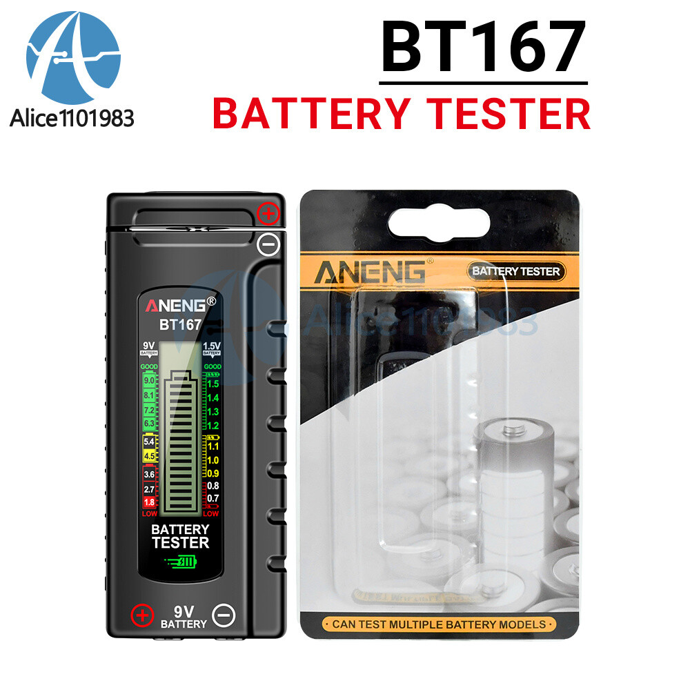 ANENG Digital Universal Battery Tester Checker AA,AAA, 9V,1.5V Button Cell 21700