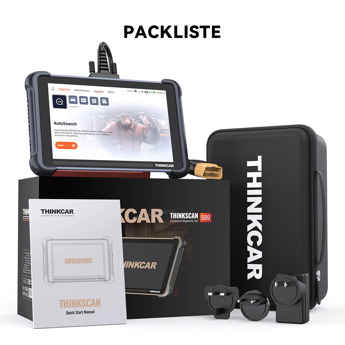 2025 ThinkScan 689 Coding Scanner Full System Diagnostic Tool Action Test+CANFD