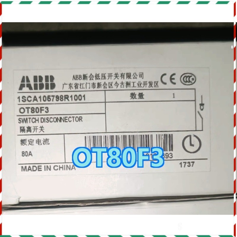 OT80F3 1PCS New ABB OT80F3 Switch Disconnector Deliver Quickly