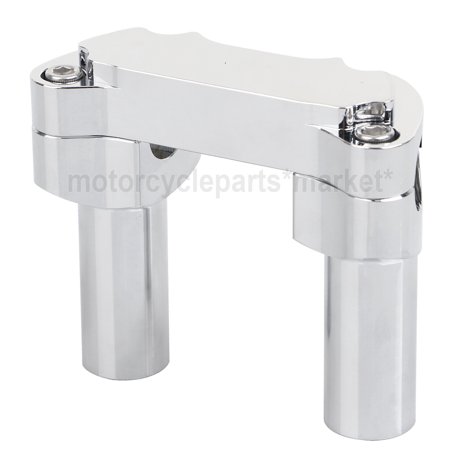 3.5" Handlebar Risers & Top Clamp For Harley Dyna FXDF FXDB Heritage Softail