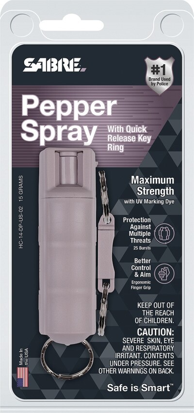 Sabre Hard Case Spray Purple OC Pepper And UV Dye Formula Up To 25 Burst 10501