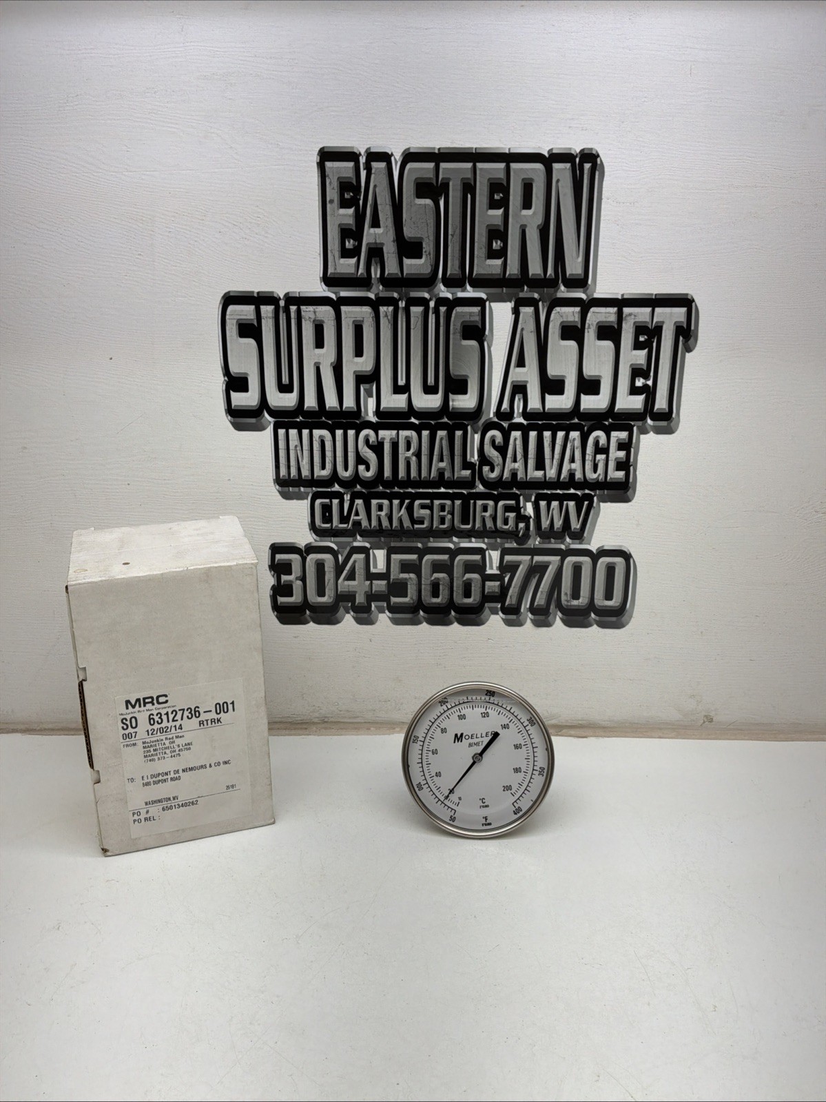 Moeller Bimet Industrial Dial Thermometer 6312736-001 NIB