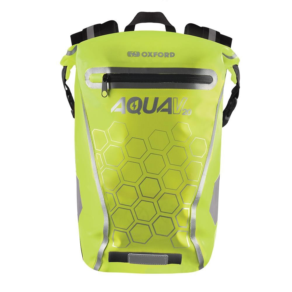 Oxford V20 Motorcycle Backpack Yellow 20L Rucksack Motorbike Waterproof Bag New