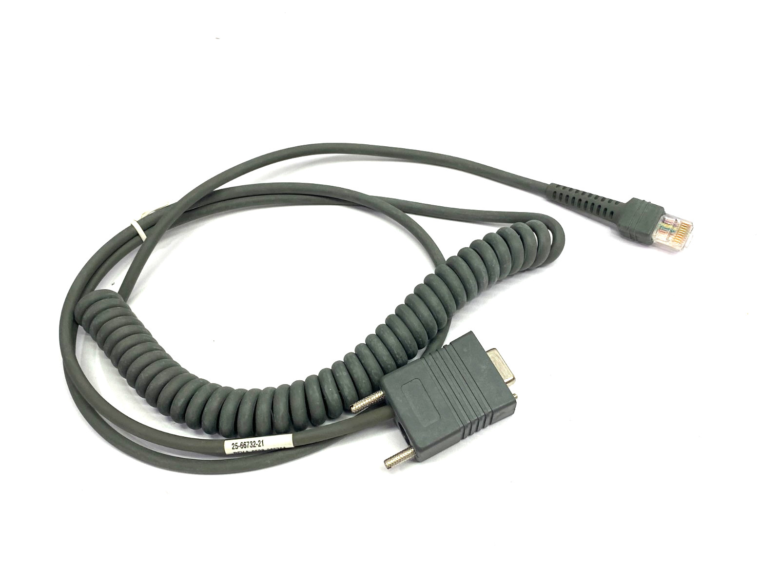Symbol 25-66732-21 Barcode Scanner Sprial Cord Cable Assembly