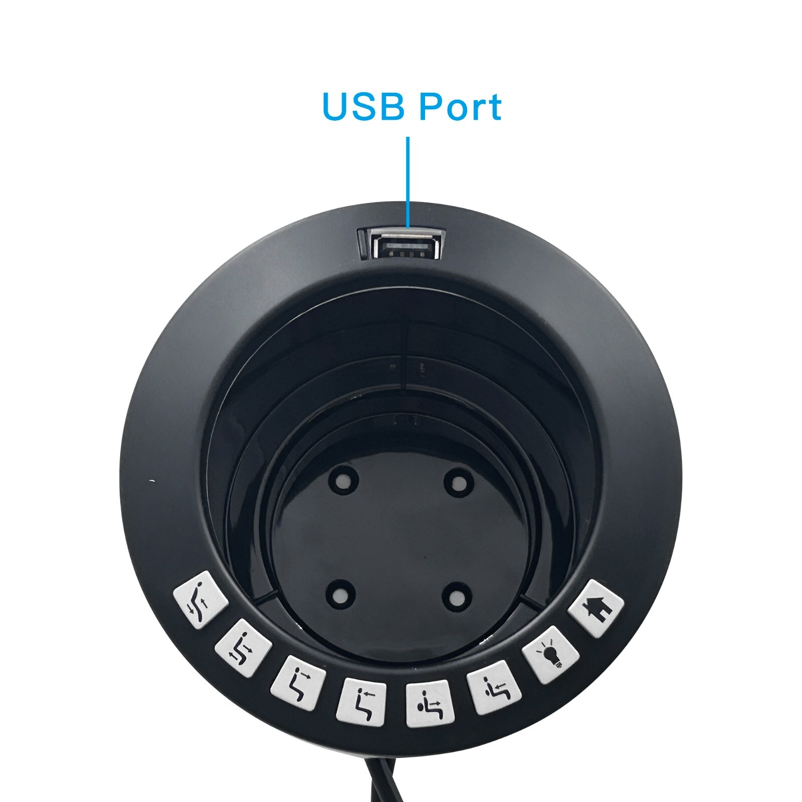 Raffel Systems Theater Cup Holder CHB R3ULBL 02 for Power Recliner sofa with USB