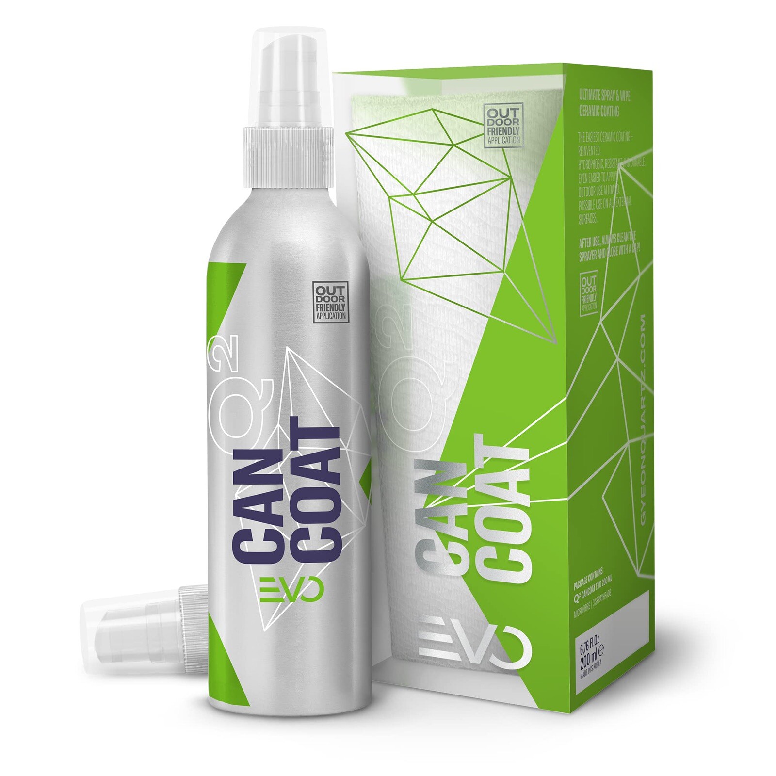 Gyeon Q² Can Coat Evo Spray On Ceramic Quartz SiO2 Coating Kit New