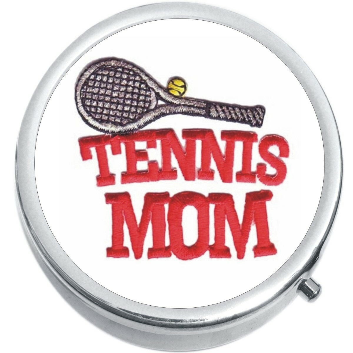 Tennis Mom Medicine Vitamin Compact Pill Box