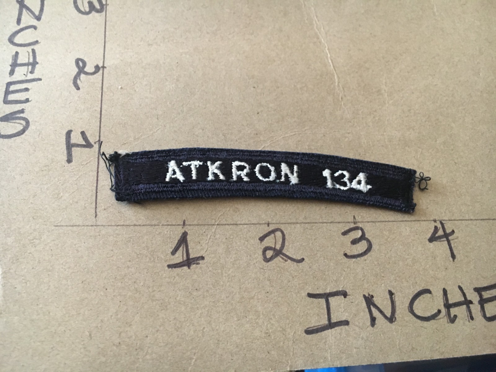 US NAVY SHOULDER STRIP TAB *** rocker *** Patch Atkron 134
