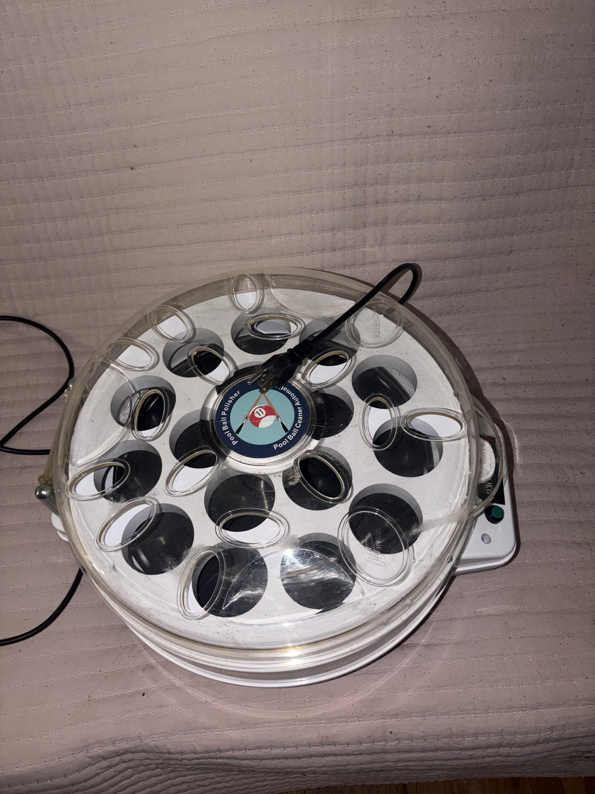 HEIOOM Automatic Pool Ball Cleaner Polisher Billiard Ball Cleaning Machine Teste