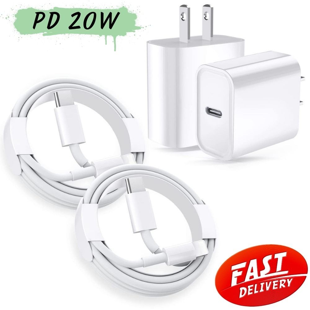 20W Fast Charger For iPhone 11 12 13 14 Pro Max XR SE iPad Type C Charging Cable