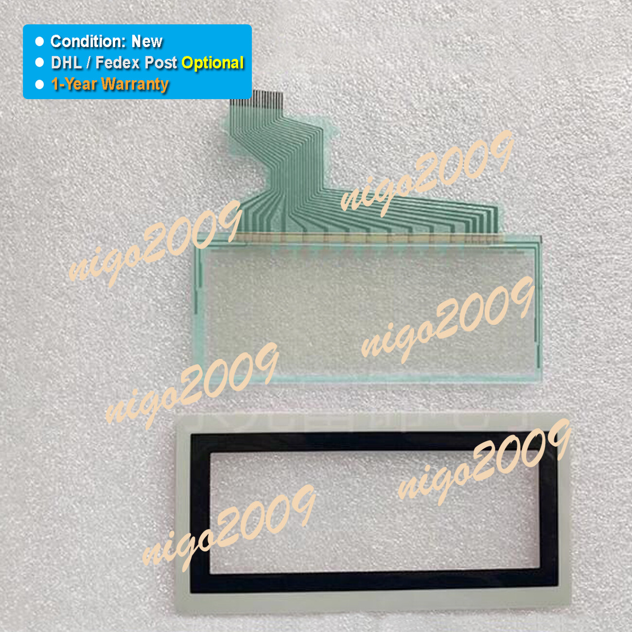 Fit for Mitsubishi F930GOT-LWD-C Touch Screen Glass Overlay 1-Year Warranty