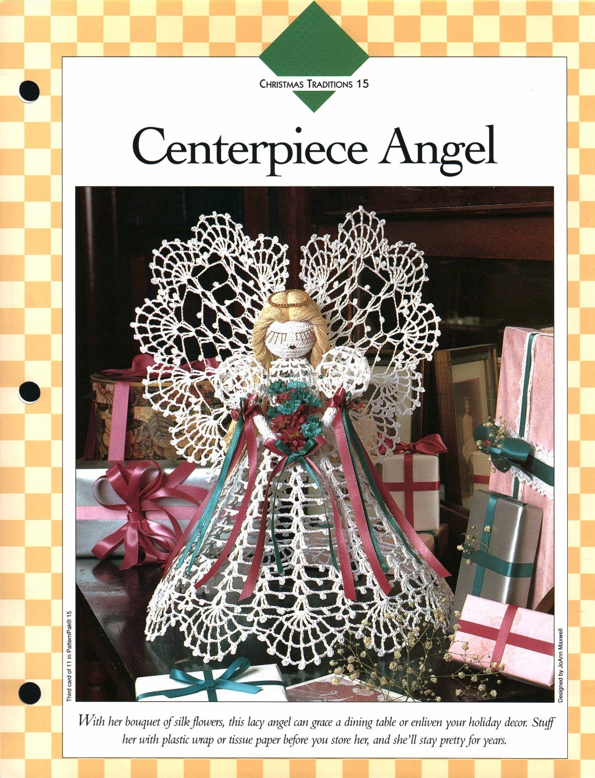 Centerpiece Angel - Christmas Trads 15 | Vanna Crochet Faves 85150-D