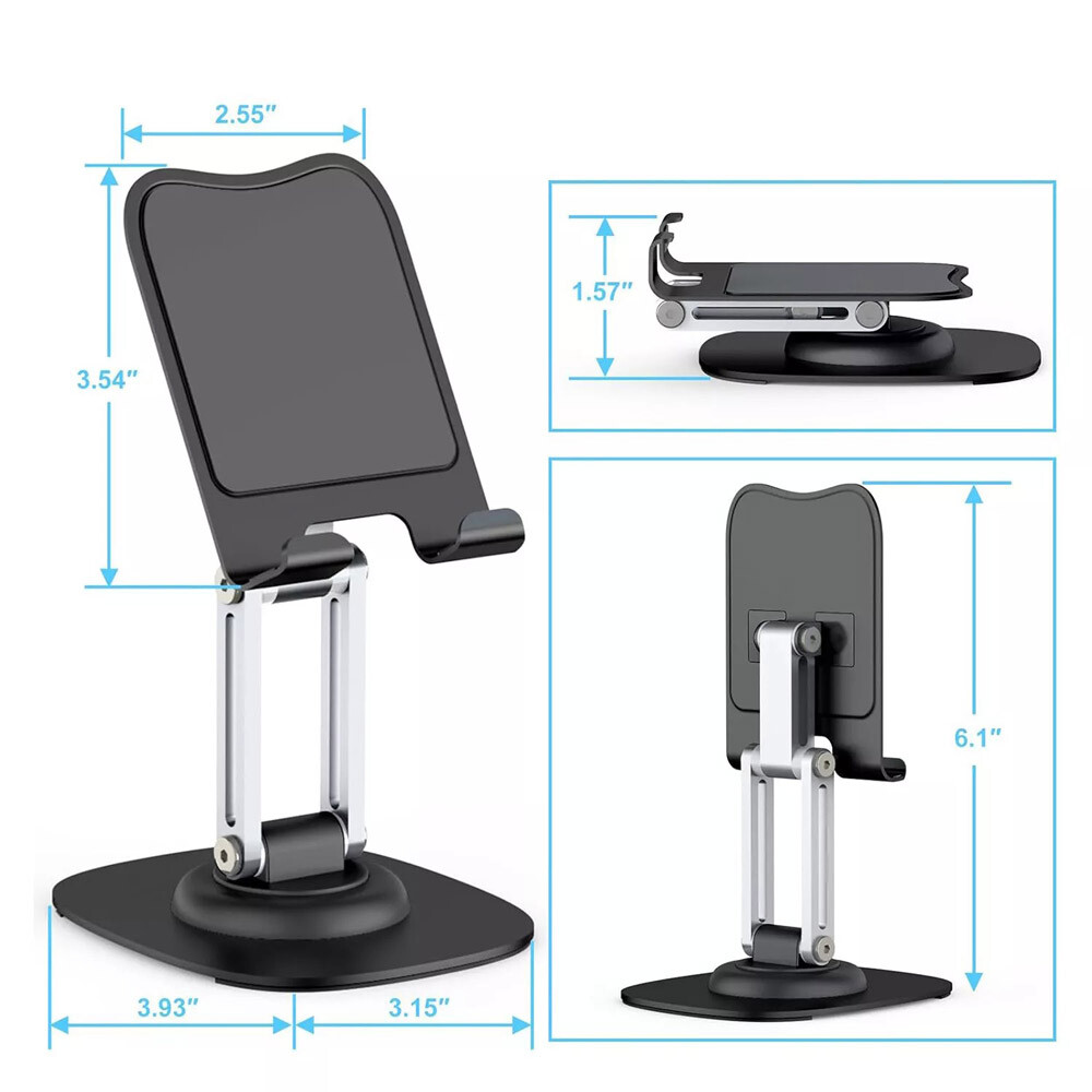 Universal Adjustable Tablet Mount Cell Phone iPad iPhone Desk 360 Rotate Holder