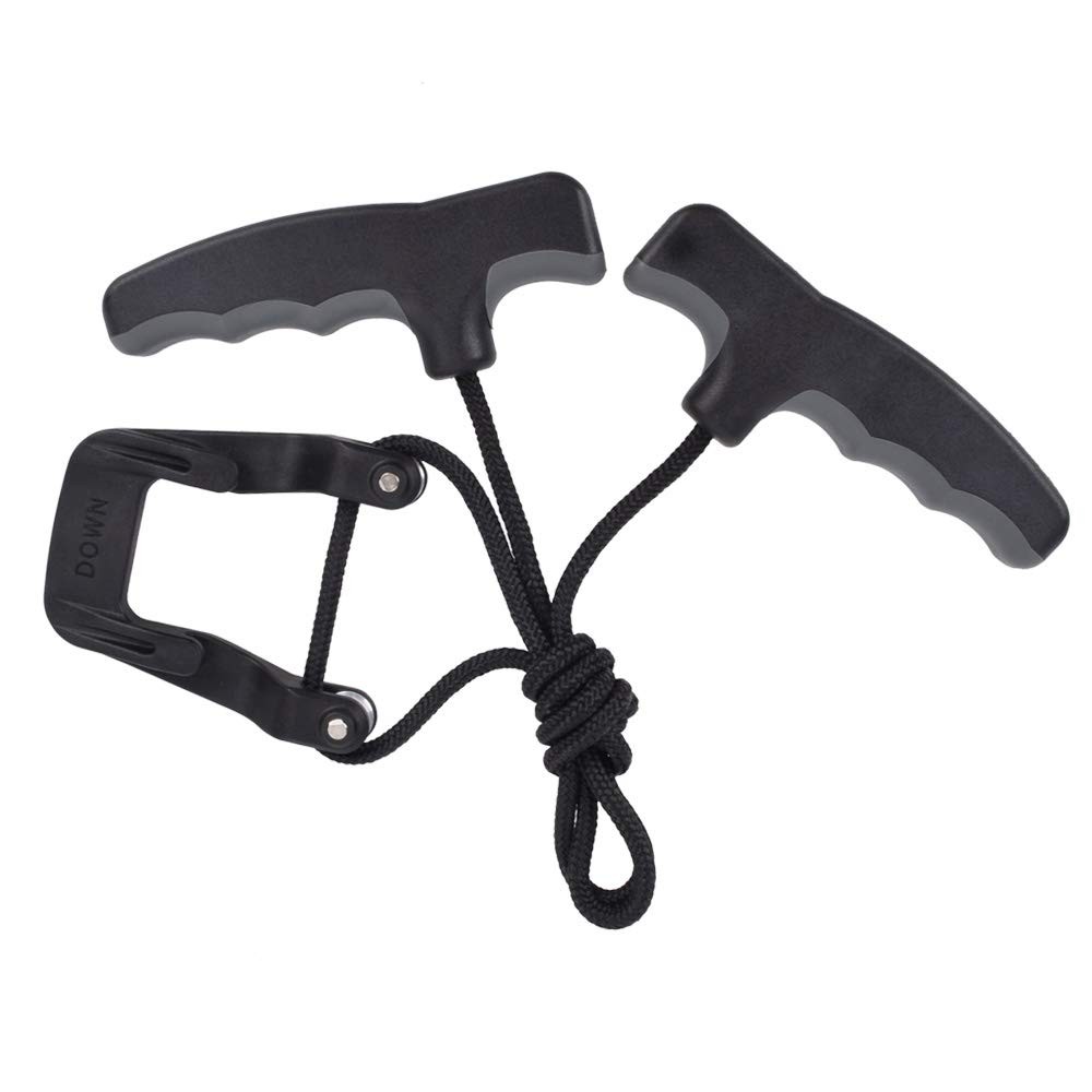 Compound Bow Crossbow Rope Cocking Device Pull Aid 4-Finger Silicone Wrapped Ha