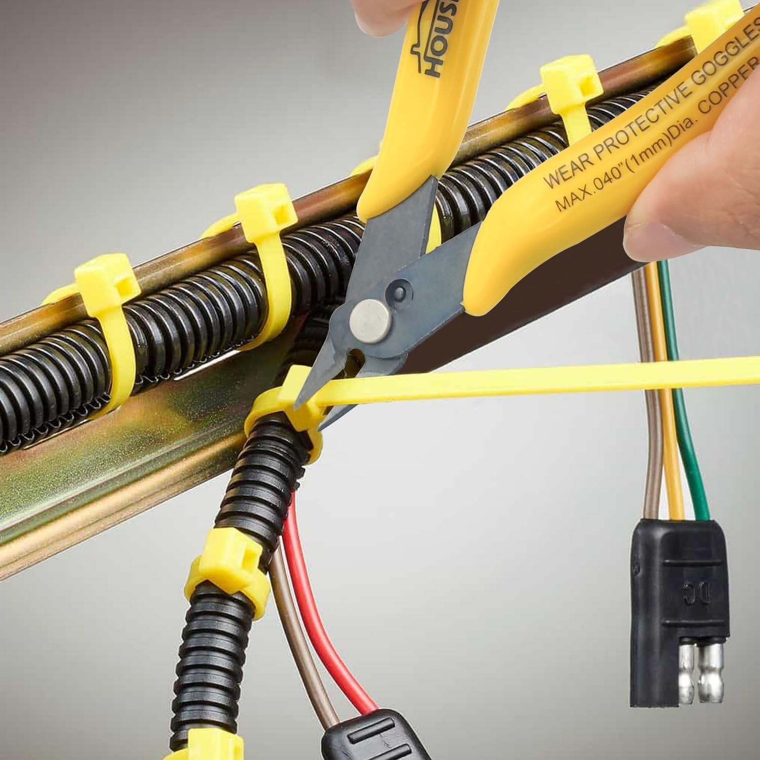 2 Pack Flush Cutters Small Wire Cutter Flush Cut Snips Side Cutter | Precision