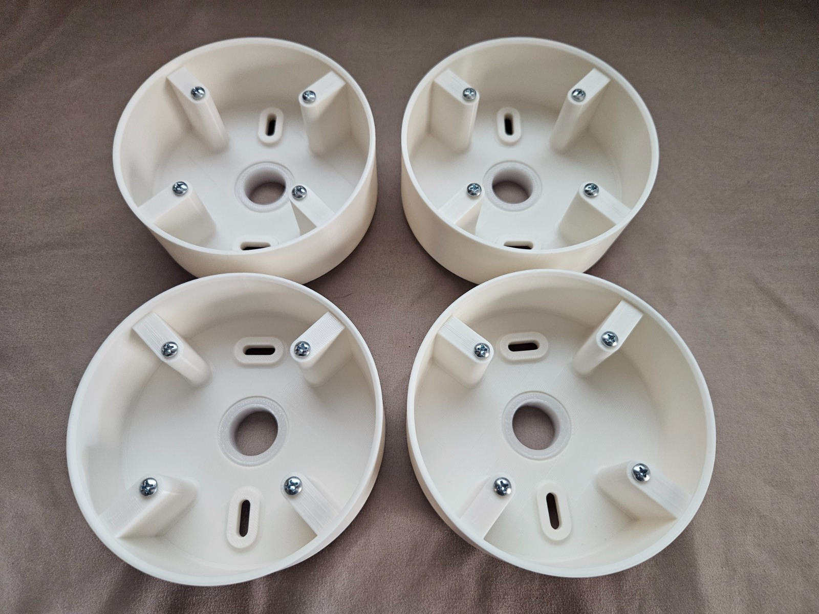 4-pack - White Outdoor Mount Box for Reolink RLC-1224A or CX820.  Hidden Cable