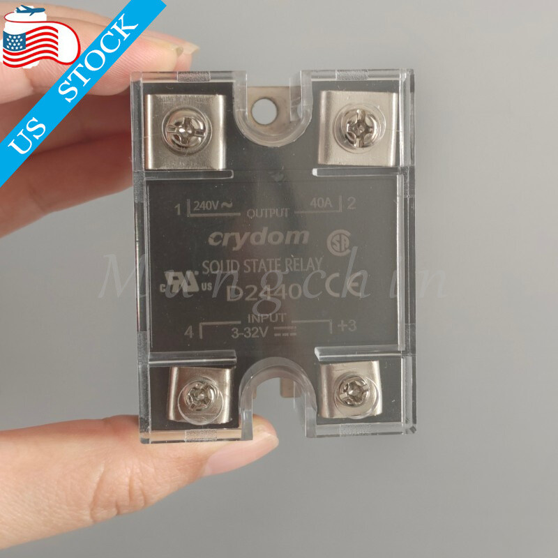 2PCS For Crydom D2440 SSR 3-32V Output 40A 240V Solid State Relay Input US STOCK