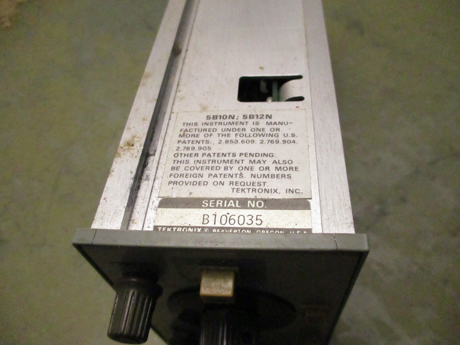 tektronix 5b10n time base trigger plug-in oscilloscope module [4*G-8]