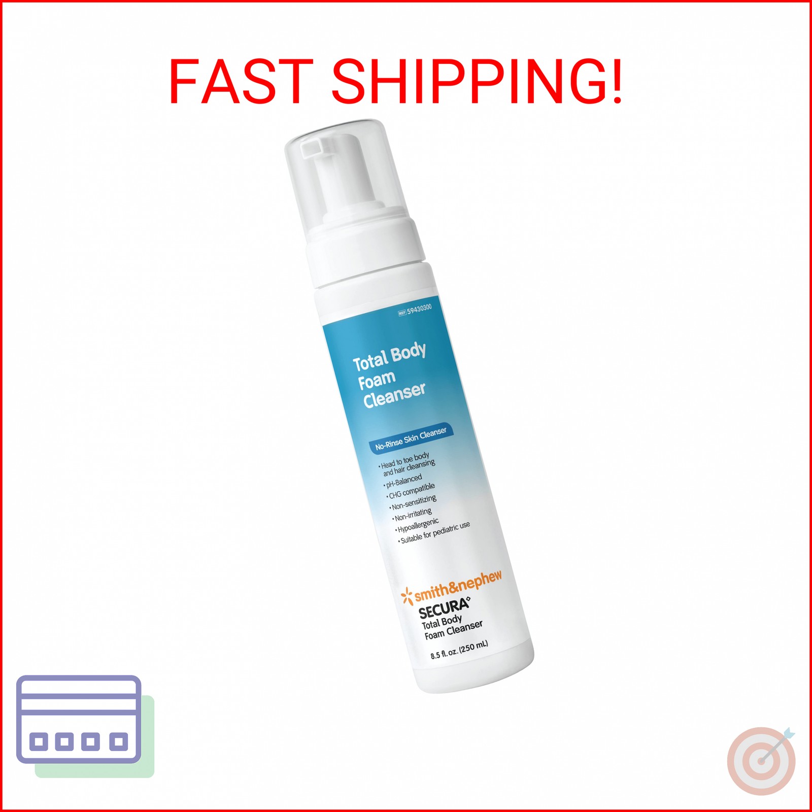 Smith+Nephew SECURA Total Body Foam CLN 8.5