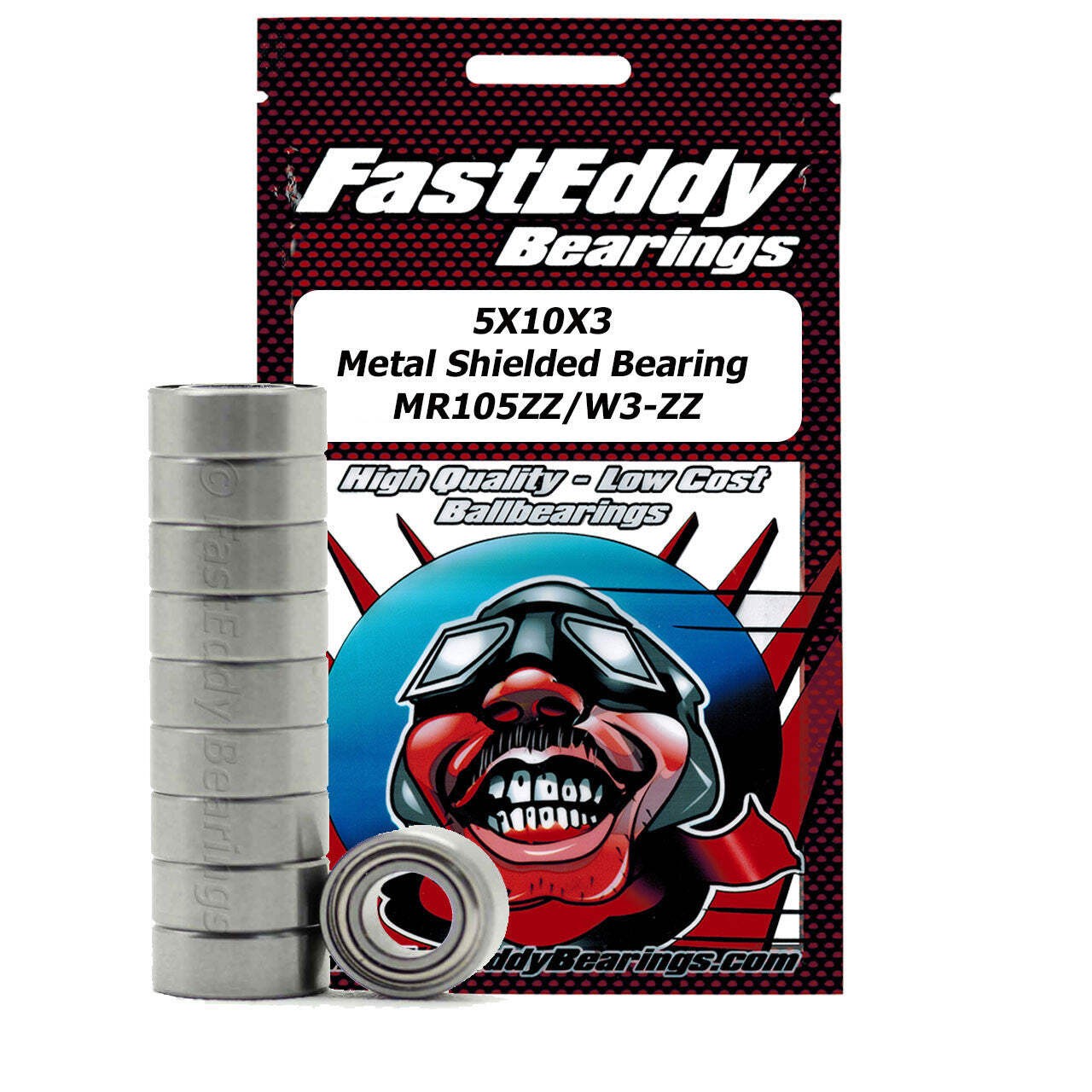 5X10X3 Metal Shielded Bearing MR105ZZ/W3-ZZ 10 Units
