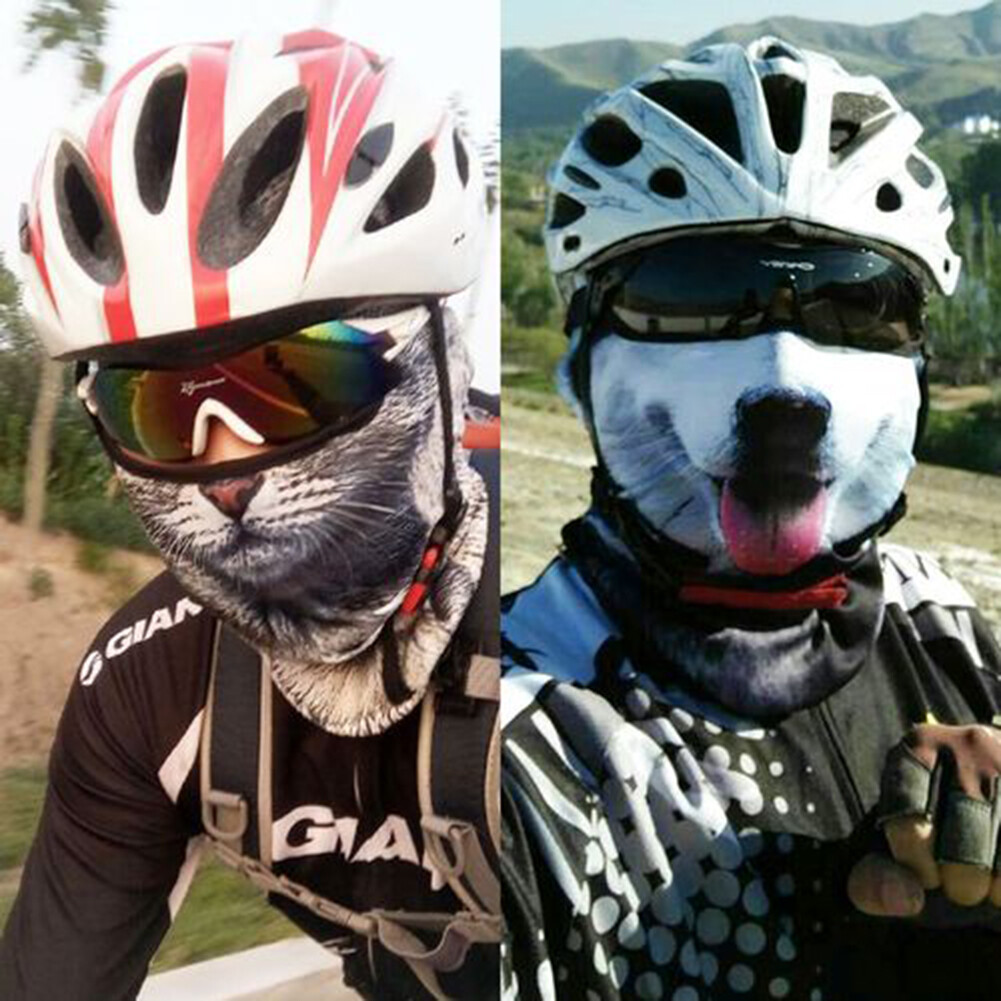 Winter Warmer Balaclava Animal Pattern Face Masks Neck Cover for Cycling Ski USA