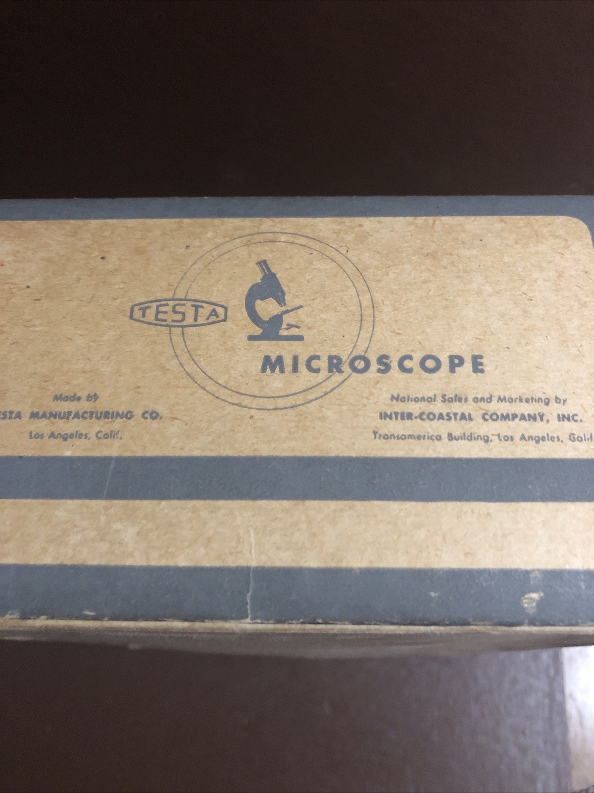 Stunning Antique Testa Microscope With All The Accessories In Original Box
