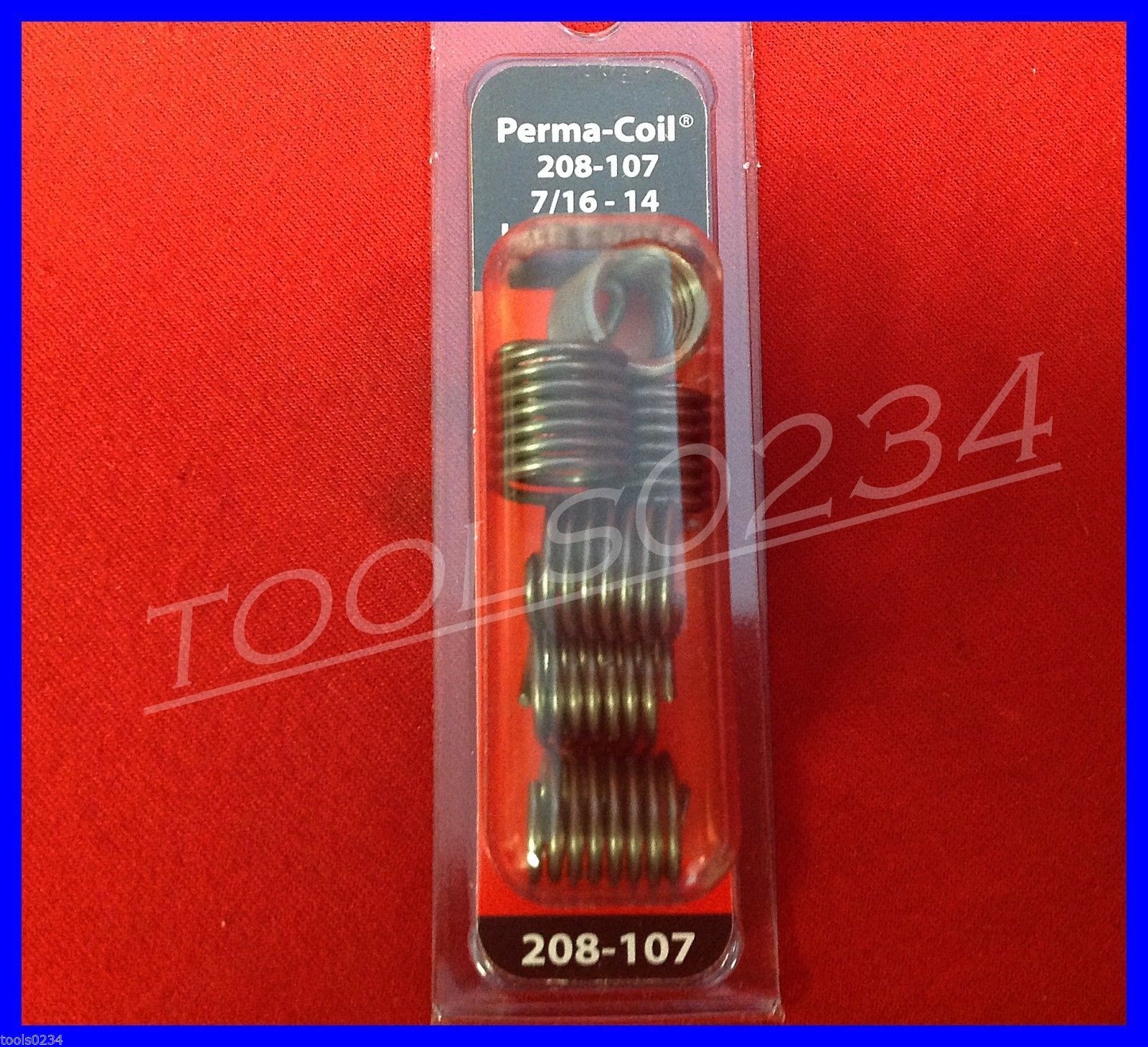7/16-14 NC Thread Repair Inserts Perma Coil 208-107 Fits Heli Pack of 6 USA