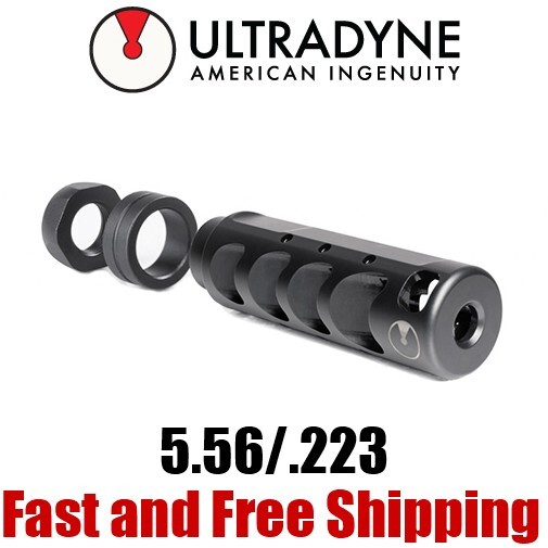 Ultradyne Apollo Max 5.56/.223 Stainless Steel Muzzle Brake/Compensator - 1/2-28