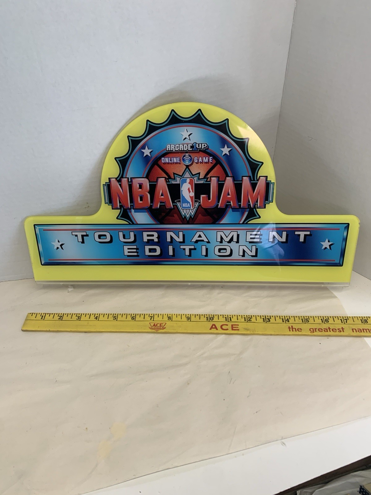 NBA Jam Tournament Edition Arcade Machine Plexiglass Topper Sign By Arcade 1up