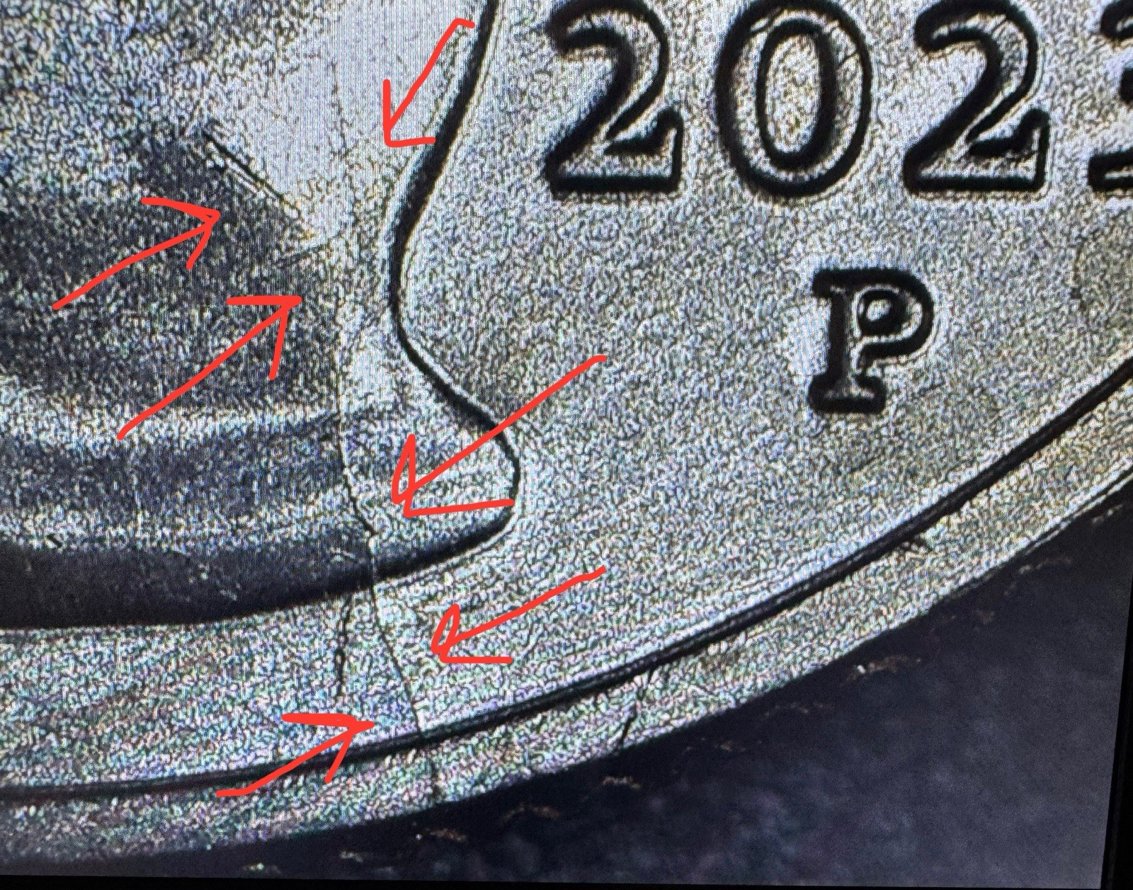 Must See! 2023 P Jovita Idar Quarter w/ MULTI-Mint Errors, Obv & Rev Die Cracks!
