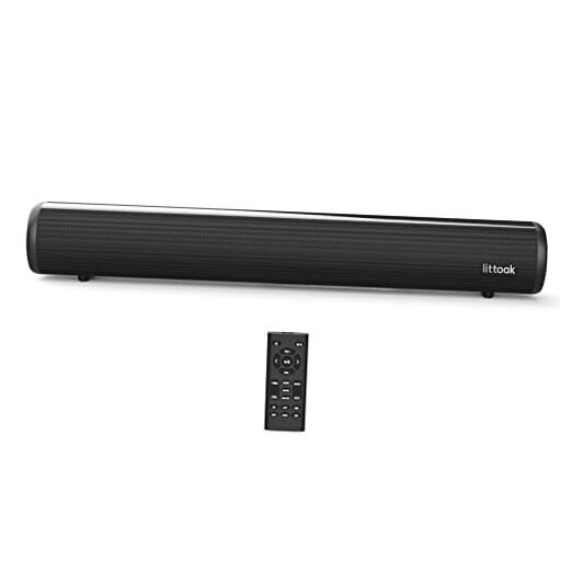 HDMI Sound Bar for Smart TV, Small TV Sound Bar Speakers, 3.64 pounds Black-1