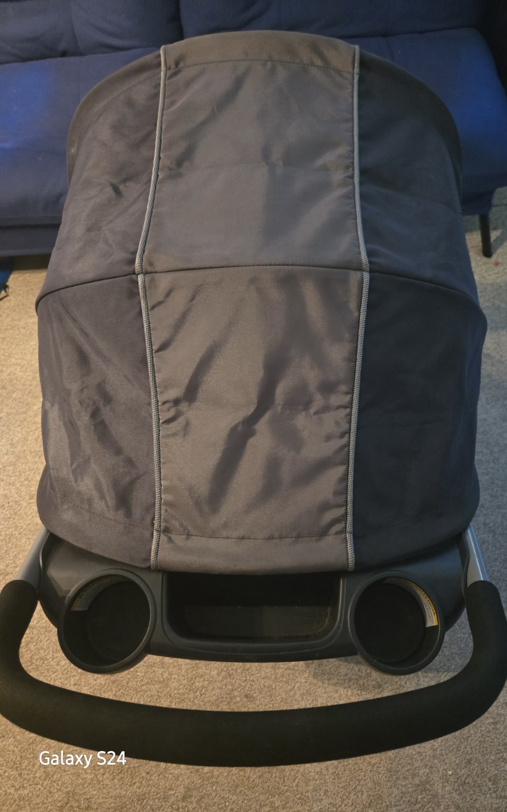 Chicco Viaro Stroller Lightweight Quick Fold Graphite EUC 3 wheel Baby Travel