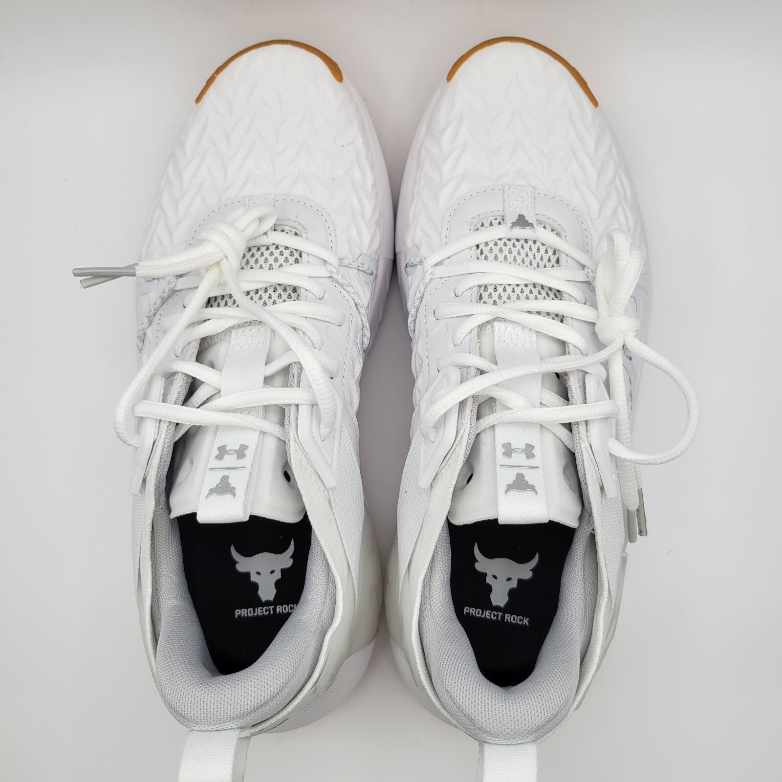 Under Armour Project Rock 6 Men's UA White Gum Training Shoes 3026534-100